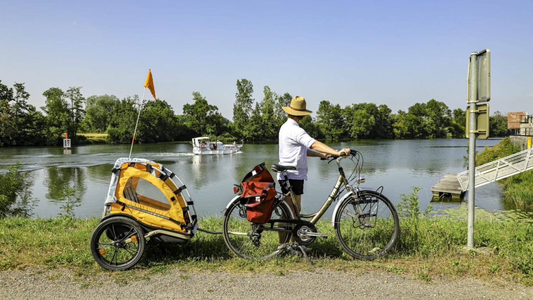 Voie bleue Moselle Saône® à vélo à Pagny-la-Ville